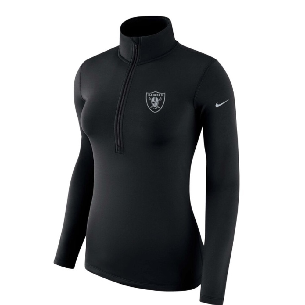 Women’s Nike Raiders half-zip with thumbholes M
